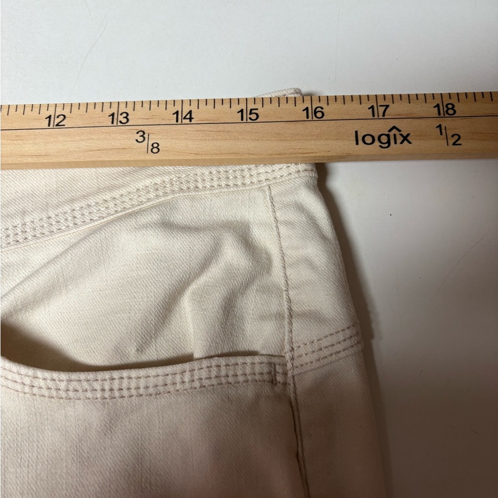 Gloria Vanderbilt Cream Cropped Jeans Women’s Sz 10 - Picture 6 of 7